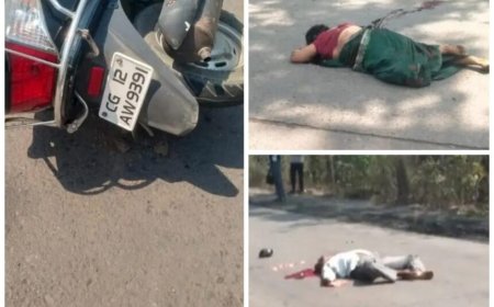 बायपास मार्ग पर भीषण सड़क हादसा: दशगात्र में जा रहे दंपति की मौत,क्षेत्र में शोक की लहर