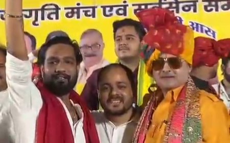 परशुराम शोभायात्रा का टीम त्रिलोक श्रीवास ने किया भव्य स्वागत, बिलासपुर में दिखा उत्साह