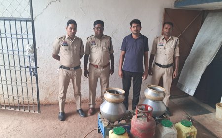 अवैध महुआ शराब की बड़ी खेप के साथ आरोपी गिरफ्तार, कोटा पुलिस की कार्रवाई