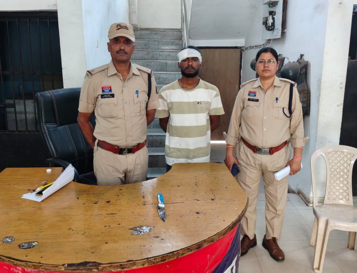 सिरगिट्टी क्षेत्र में दहशत फैलाने वाला आरोपी गिरफ्तार