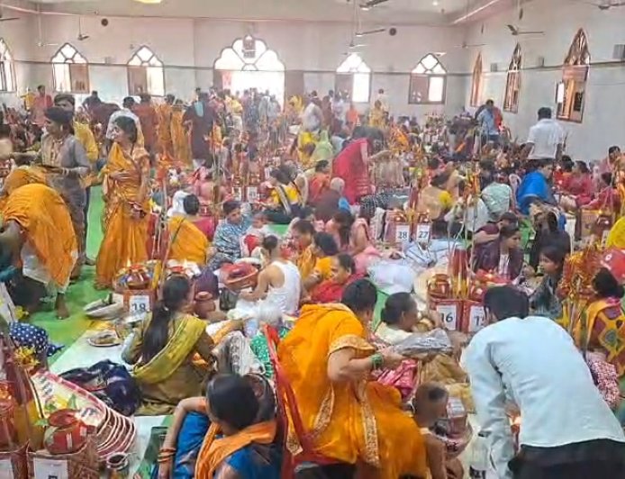 बिलासपुर में 106 बटुकों का सामूहिक उपनयन संस्कार सम्पन्न, धार्मिक आयोजन में उमड़ा जनसैलाब