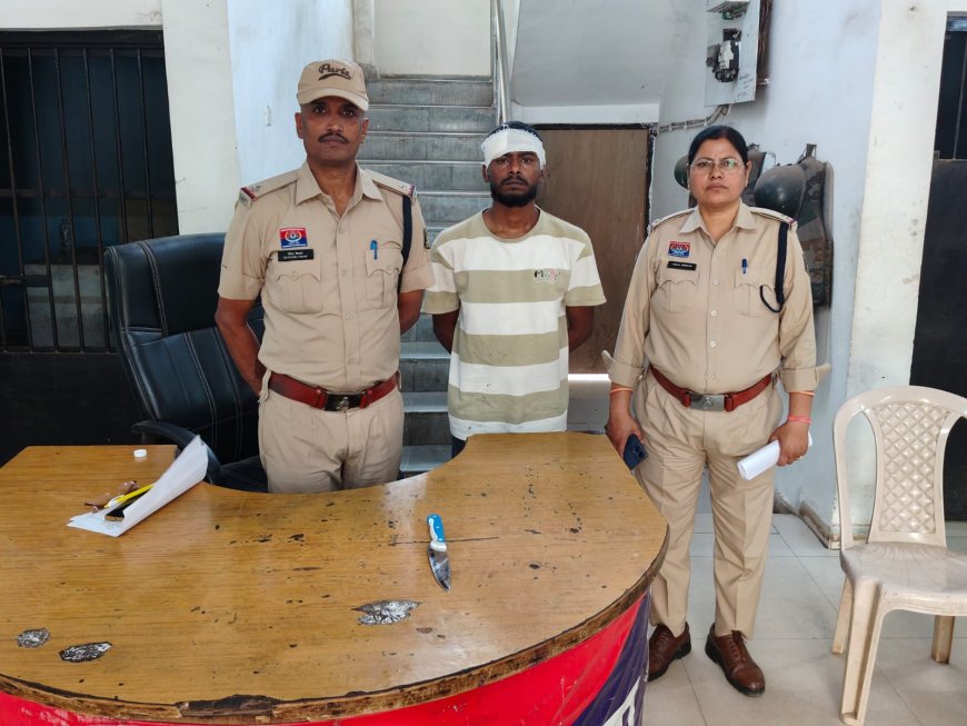 सिरगिट्टी क्षेत्र में दहशत फैलाने वाला आरोपी गिरफ्तार