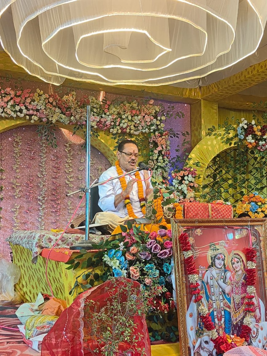 परीक्षित को मां के गर्भ में ही भगवान के हुए दर्शन: शर्मा