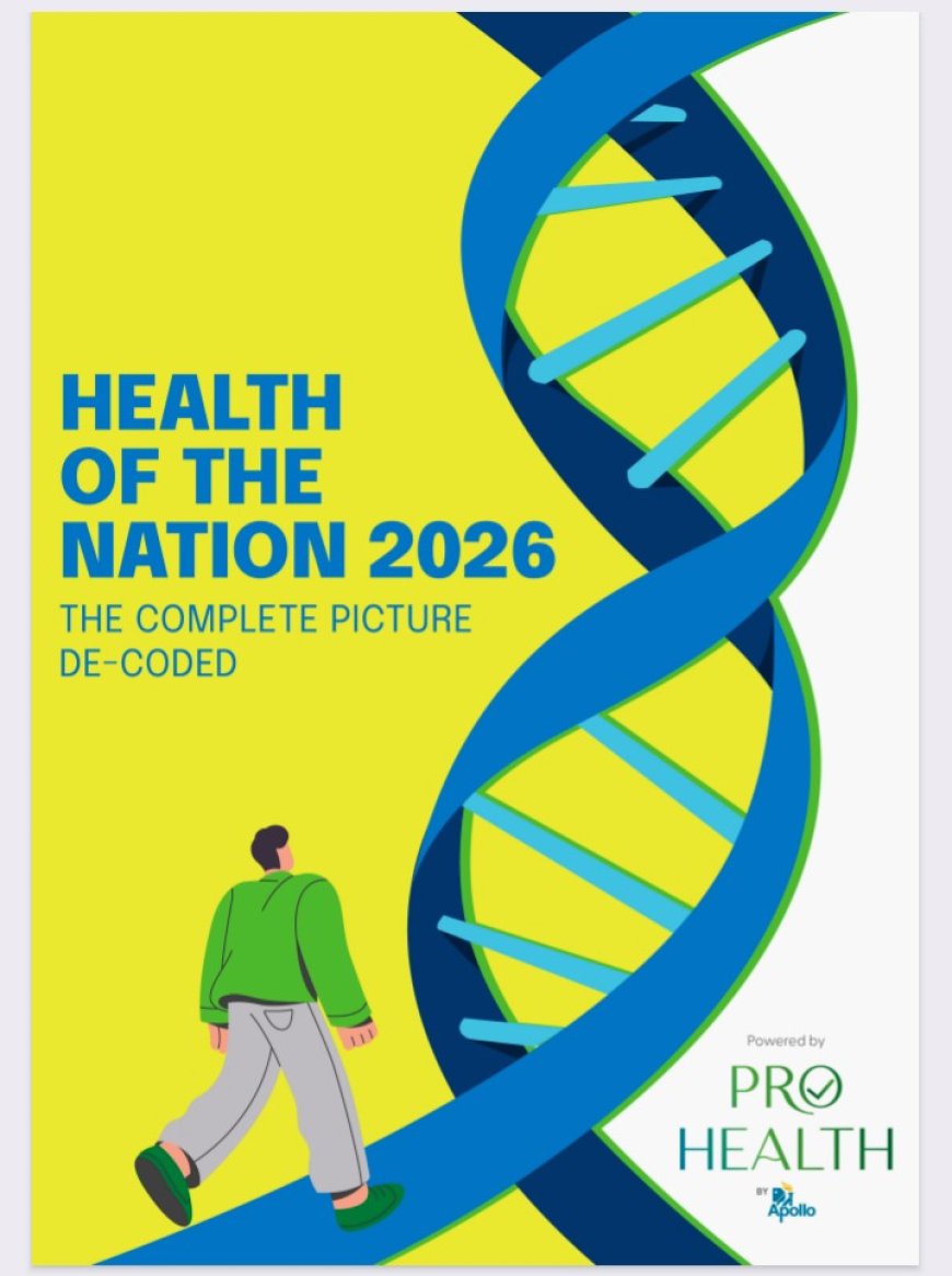 Apollo Hospitals की रिपोर्ट 2026 का बड़ा खुलासा: भारत में “खामोश बीमारियों” का विस्फोट — युवा भी जोखिम में, हर 3 में 2 वयस्क NCD की चपेट में ।