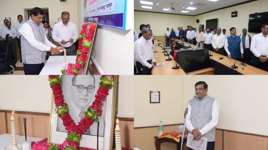 दक्षिण पूर्व मध्य रेलवे, नागपुर मंडल में भारतरत्न डॉ. भीमराव अंबेडकर की 135वीं जयंती पर मंडल रेल प्रबंधक दीपक कुमार गुप्ता की अध्यक्षता में गरिमामय समारोह का आयोजन संपन्न