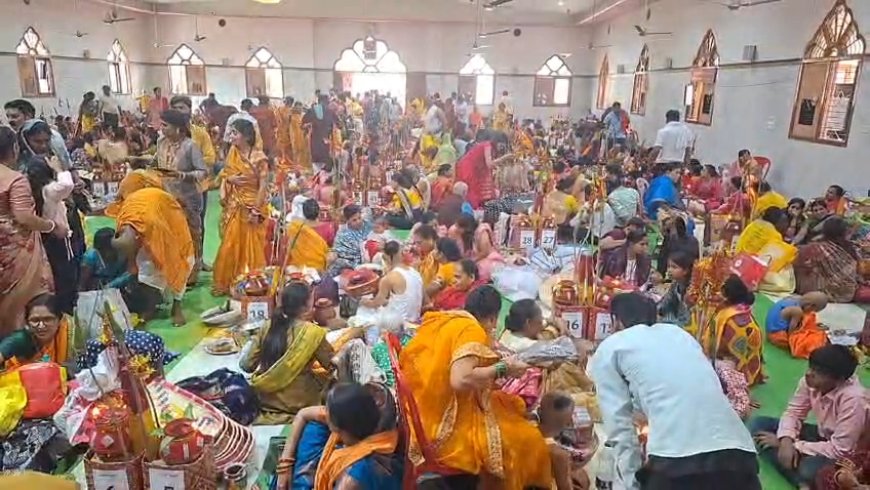 बिलासपुर में 106 बटुकों का सामूहिक उपनयन संस्कार सम्पन्न, धार्मिक आयोजन में उमड़ा जनसैलाब