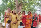 वट सावित्री व्रत पर ग्राम गुड़ी के सुहागिनों ने की पूजा-अर्चना,पति की लंबी आयु की मांगी कामना