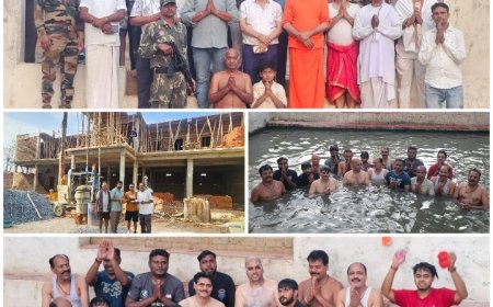 भक्ति और उत्साह से संपन्न हुआ ‘श्री गुरु कृपा भक्त निवास’ की छत ढलाई कार्य, बुद्ध पूर्णिमा पर उमड़ा आस्था का सैलाब