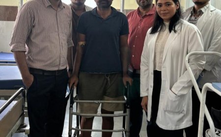 गिरने से बिगड़ी हिप रिप्लेसमेंट,सिम्स में जटिल रिविजन सर्जरी से युवक फिर चलने लगा
