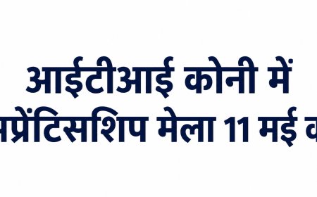 आईटीआई कोनी में अप्रेंटिसशिप मेला 11 मई को
