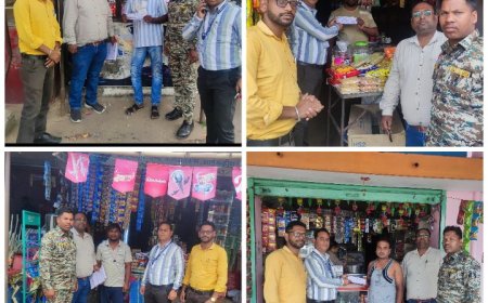 गौरेला क्षेत्र में कोटपा एक्ट के तहत कार्रवाई, 11 दुकानों पर 1650 रुपए का जुर्माना