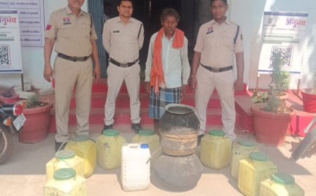रतनपुर पुलिस की बड़ी कार्रवाई: 152 लीटर कच्ची महुआ शराब जब्त... शराब कोचिया गिरफ्तार