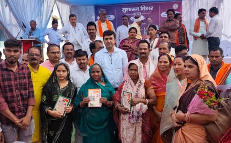 सीपत में जिला स्तरीय जनसमस्या निवारण शिविर...हितग्राहियों को मिला योजनाओं का लाभ