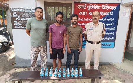 सजग कोरबा,सतर्क कोरबा अभियान के तहत बड़ी कार्रवाई...अवैध शराब बिक्री करते 02 आरोपी गिरफ्तार,20 पाव शराब व नकदी जब्त