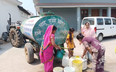 जल संकट के बीच निमोही गांव को वेदांता पावर का सहारा, रोज पहुंच रहा 12 हजार लीटर पानी