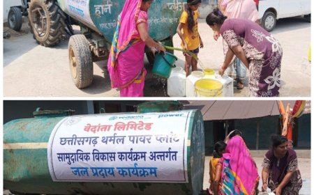 जल संकट से जूझ रहे निमोही के नागरिकों को वेदांता पावर का सहारा, 120 परिवारों को रोज मिल रहा 12 हजार लीटर पानी