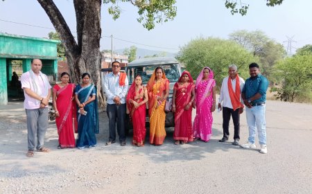 बोईदा से 8 श्रद्धालुओं का दल श्रीरामलला दर्शन हेतु अयोध्या धाम रवाना