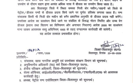 बिलासपुर में निजी बोर मशीनों पर सख्ती, पेट्रोल-डीजल देने पर पूर्ण प्रतिबंध
