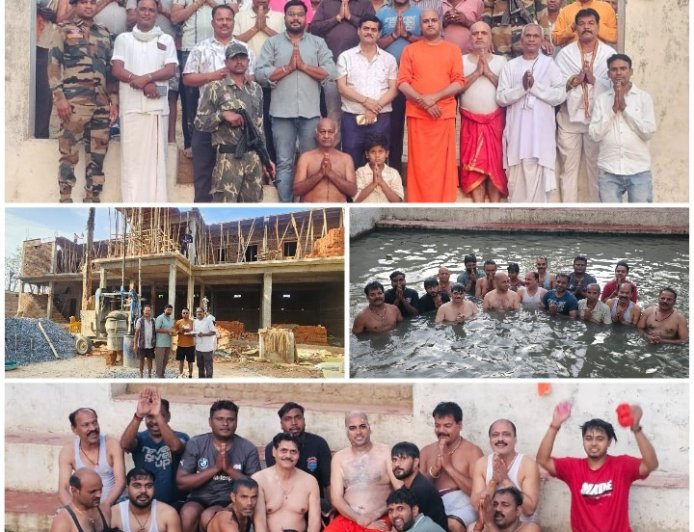 भक्ति और उत्साह से संपन्न हुआ ‘श्री गुरु कृपा भक्त निवास’ की छत ढलाई कार्य, बुद्ध पूर्णिमा पर उमड़ा आस्था का सैलाब