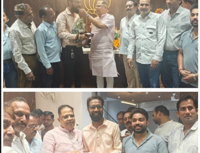 मराठा समाज के नवनिर्वाचित पदाधिकारियों का विधायक अमर अग्रवाल से सौजन्य भेंट, अध्यक्ष शशांक चौहान को शानदार जीत की बधाई