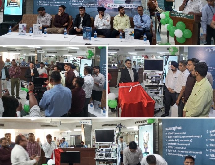 अपोलो हॉस्पिटल बिलासपुर में अत्याधुनिक गैस्ट्रो केयर सुविधाओं का विस्तार