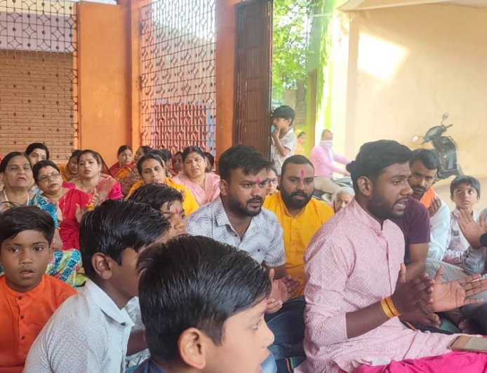 पुरुषोत्तम मास में भक्ति की बही गंगा, सीपत के बजरंगबली मंदिर में भव्य धार्मिक आयोजन संपन्न
