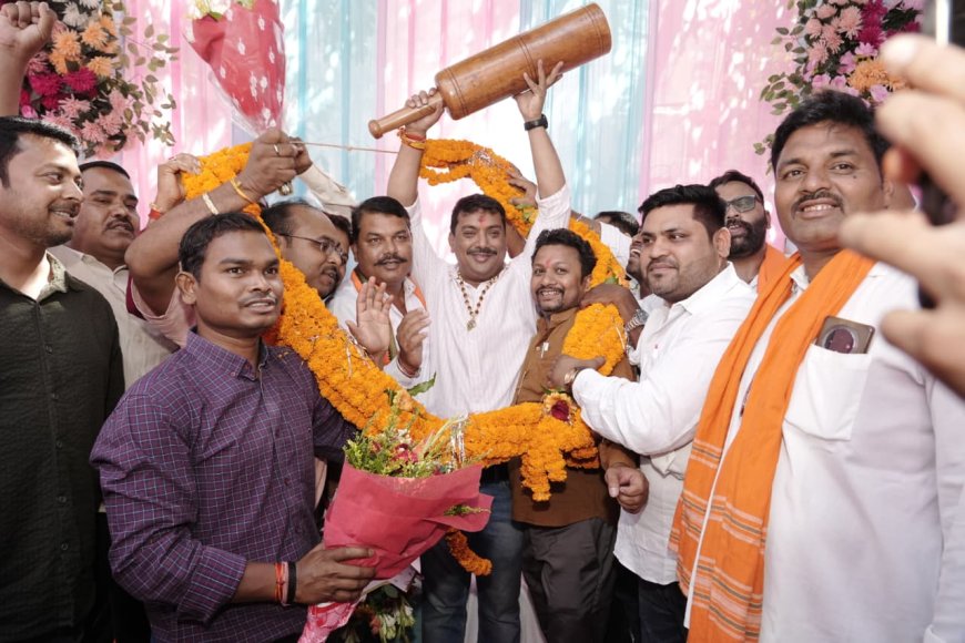 बेलतरा में विधायक सुशांत शुक्ला का जन्मदिन हर्षोल्लास के साथ मनाया गया