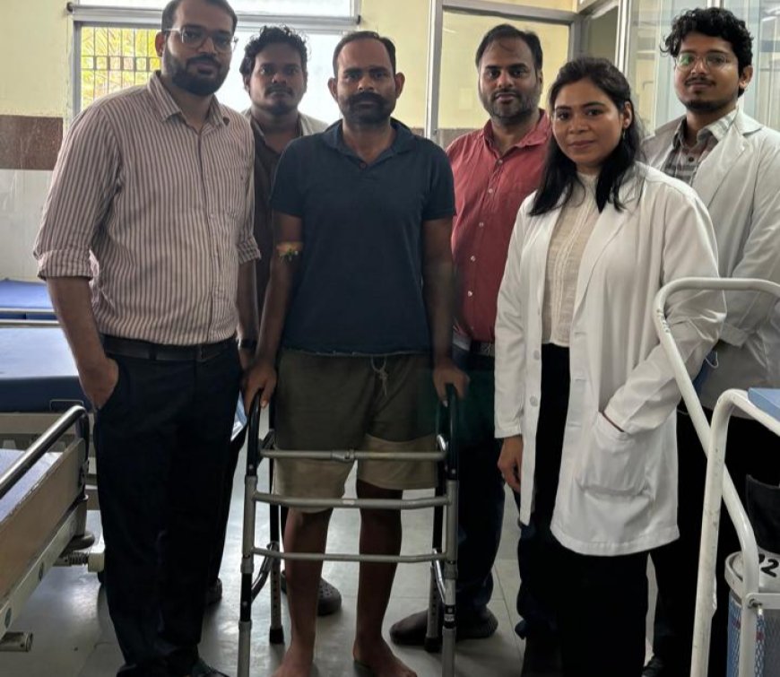 गिरने से बिगड़ी हिप रिप्लेसमेंट,सिम्स में जटिल रिविजन सर्जरी से युवक फिर चलने लगा