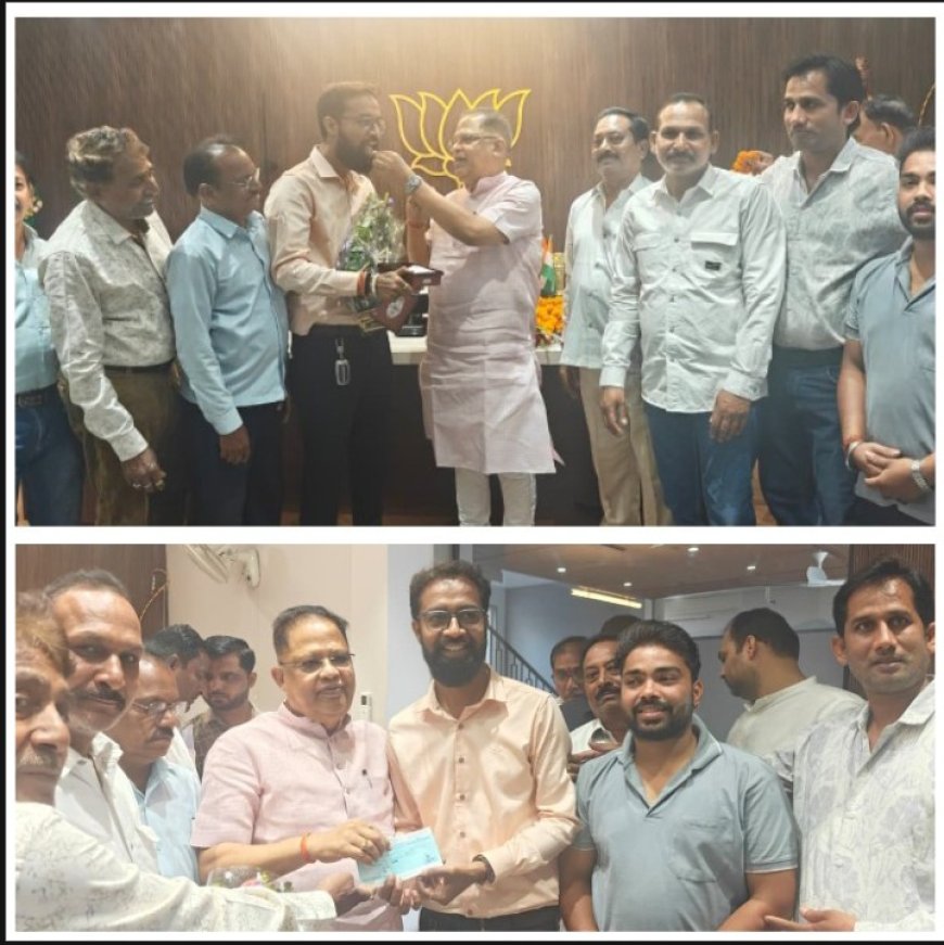मराठा समाज के नवनिर्वाचित पदाधिकारियों का विधायक अमर अग्रवाल से सौजन्य भेंट, अध्यक्ष शशांक चौहान को शानदार जीत की बधाई