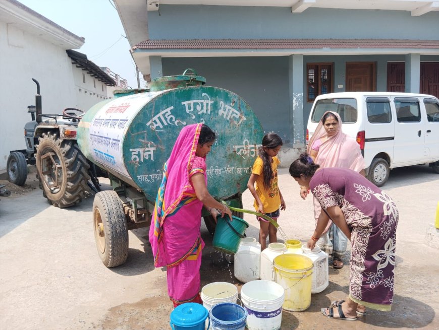 जल संकट के बीच निमोही गांव को वेदांता पावर का सहारा, रोज पहुंच रहा 12 हजार लीटर पानी