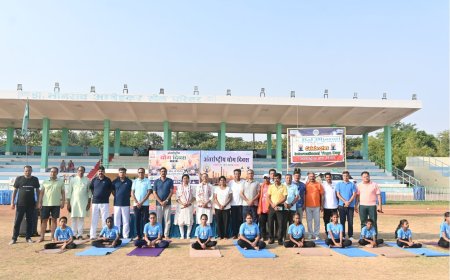 एनटीपीसी सीपत ने मनाया योग दिवस, स्वस्थ एवं संतुलित जीवनशैली अपनाने का दिया संदेश