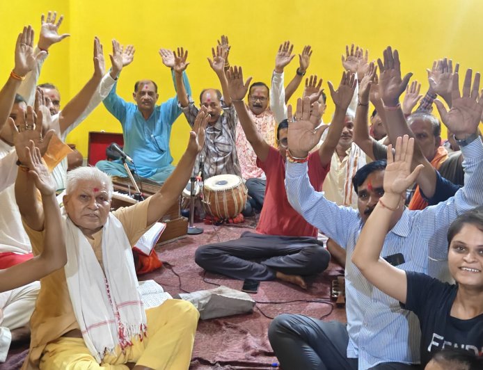विनायक चतुर्थीव्रत और देवगुरु बृहस्पति पुष्य नक्षत्र के दुर्लभ संयोग पर नृसिंह मंदिर में भव्य अनुष्ठान संपन्न