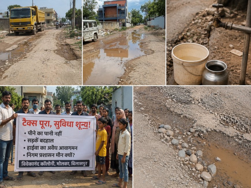 टैक्स पूरा, सुविधाएं शून्य! विवेकानंद कॉलोनी की बदहाली पर फूटा लोगों का गुस्सा, सड़क-पानी के लिए तरस रहे हजारों रहवासी