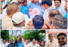 भाजपा सरकार के विरोध में कांग्रेस का प्रदर्शन, नेहरू चौक पर प्रधानमंत्री व मुख्यमंत्री का पुतला दहन