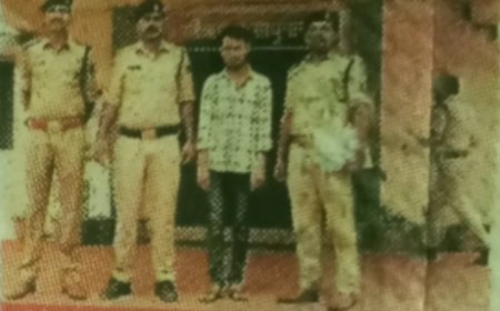 मुंगेली में वैवाहिक कार्यक्रम के दौरान बैंड बजाने को लेकर विवाद, युवक पर चाकू से हमला करने वाला आरोपी महेंद्र जांगड़े गिरफ्तार।