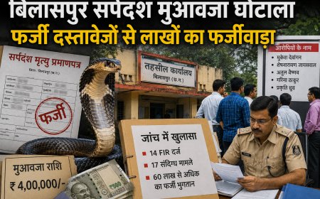 बिलासपुर में सर्पदंश मुआवजा घोटाला: 14 एफआईआर दर्ज, फर्जी दस्तावेजों के सहारे लाखों रुपये के मुआवजे का आरोप