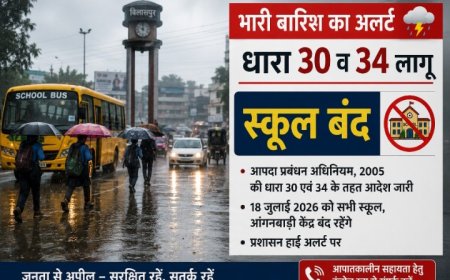भारी बारिश के अलर्ट पर बिलासपुर में धारा 30 व 34 लागू, स्कूल बंद, प्रशासन हाई अलर्ट पर