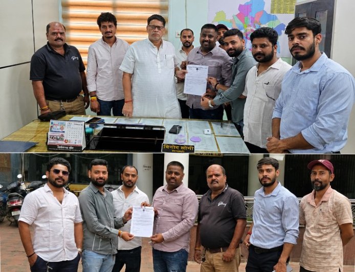 महाराजा श्री अजमेद देव जी महाराज चौक निर्माण की मांग, नगर निगम सभापति को सौंपा ज्ञापन