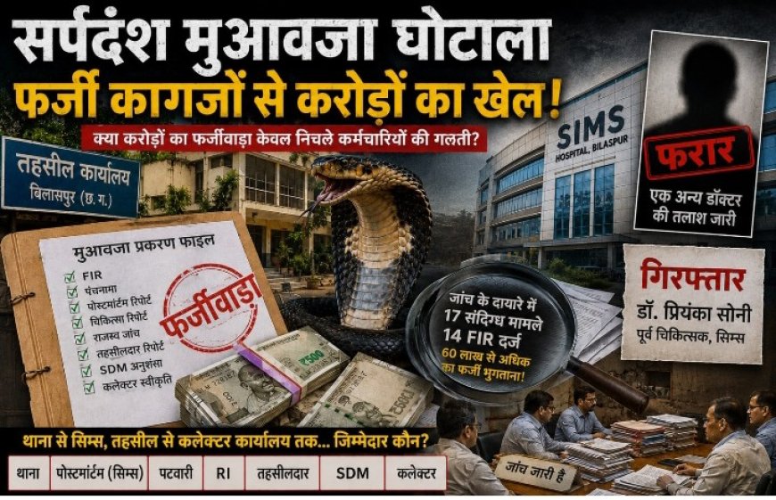 सर्पदंश मुआवजा घोटाला: क्या पूरे सिस्टम में हुई चूक या था संगठित फर्जीवाड़ा?