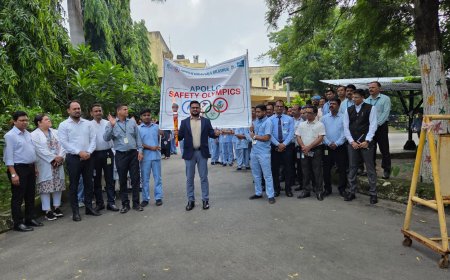अपोलो हॉस्पिटल बिलासपुर में ‘अपोलो सेफ्टी ओलंपिक्स-2026’ का शुभारंभ सुरक्षित अस्पताल, स्वस्थ समाज के संकल्प के साथ कर्मचारियों ने निकाला सेफ्टी मशाल मार्च