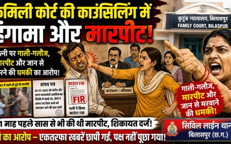 फैमिली कोर्ट की काउंसिलिंग में फिर विवाद पत्नी पर पति से मारपीट, गाली-गलौज और जान से मारने की धमकी का आरोप