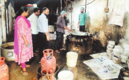 त्योहारी सीजन से पहले बिलासपुर में खाद्य विभाग का बड़ा छापा, बदबू और गंदगी के बीच बन रहा था मिल्क केक; फैक्ट्री सील!