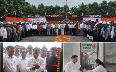 जहां लहराया तिरंगा, वहीं कर्मचारियों को मिला सेहत का सहारा