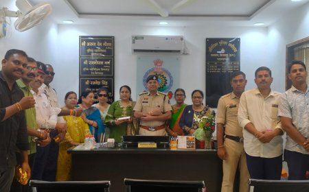 लायंस क्लब बिलासपुर वसुंधरा ने पुलिस ऑफीसरों को बांधी राखियां