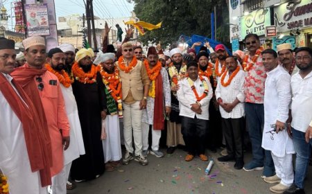 टीम त्रिलोक श्रीवास के द्वारा जश्ने ईद मिलादुन्नबी जुलूस का भव्य स्वागत,
