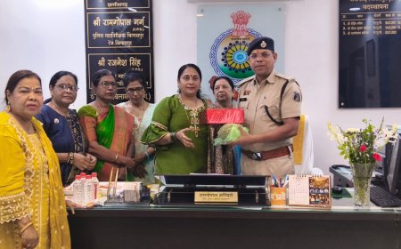 लायंस क्लब बिलासपुर वसुंधरा ने पुलिस ऑफीसरों को बांधी राखियां