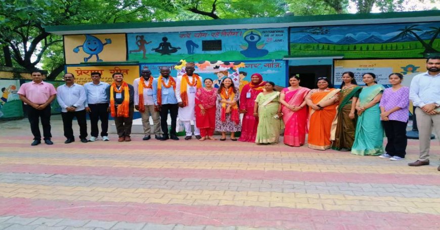 यूपी के प्राइमरी स्कूलों का दुनिया में बजा डंका: निपुण मॉडल देखने गाजियाबाद पहुंचे 5 देशों के 70 प्रतिनिधि