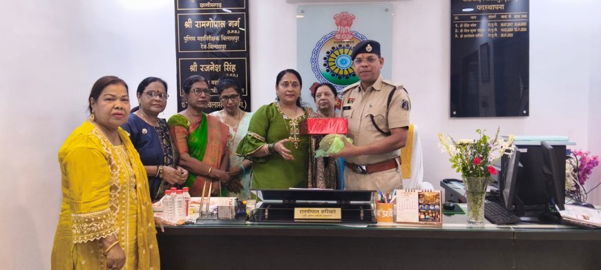 लायंस क्लब बिलासपुर वसुंधरा ने पुलिस ऑफीसरों को बांधी राखियां