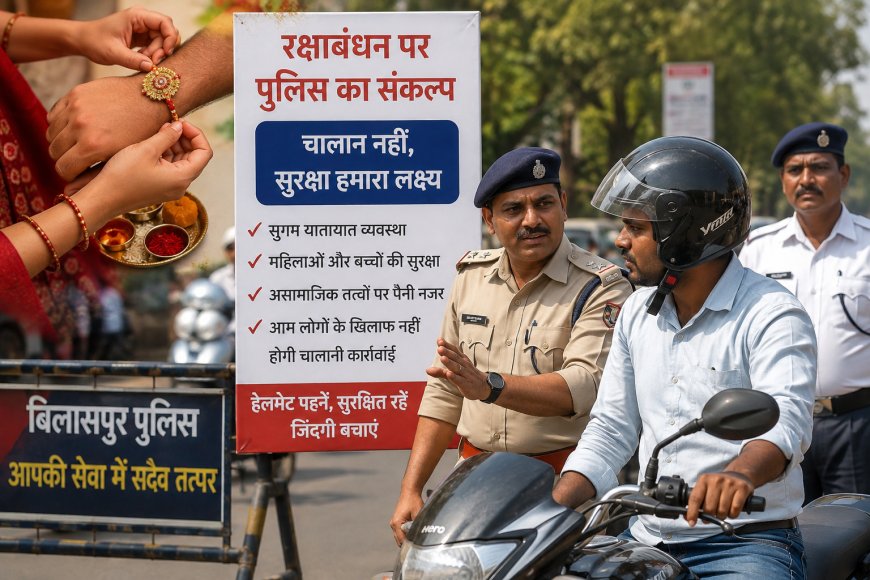 रक्षाबंधन पर चालान नहीं, सुरक्षा पर रहेगा पुलिस का फोकस