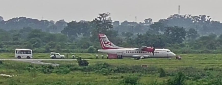 बिलासपुर एयरपोर्ट पर एलायंस एयर की फ्लाइट का टायर पंचर, 37 यात्री और 4 क्रू मेंबर सुरक्षित